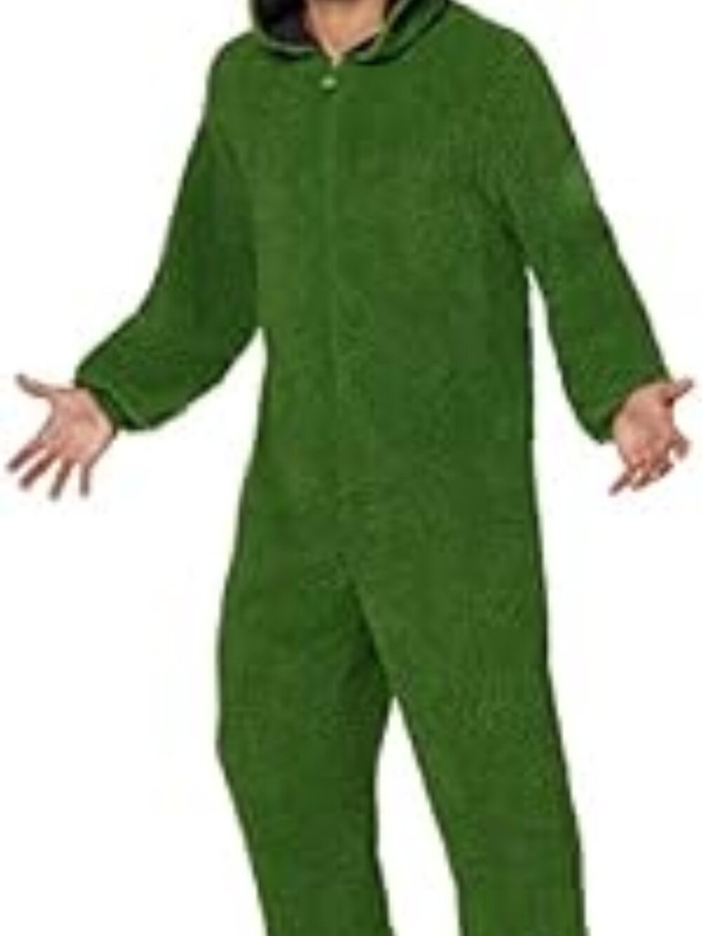 Oscar the Grouch Jumpsuit Costume from Sesame Street Unisex Adult L/XL